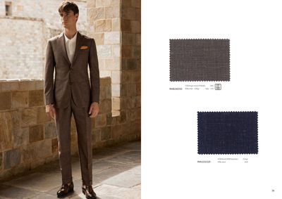 Chocolate Brown Wool-Linen Suit | Timeless Earthy Elegance