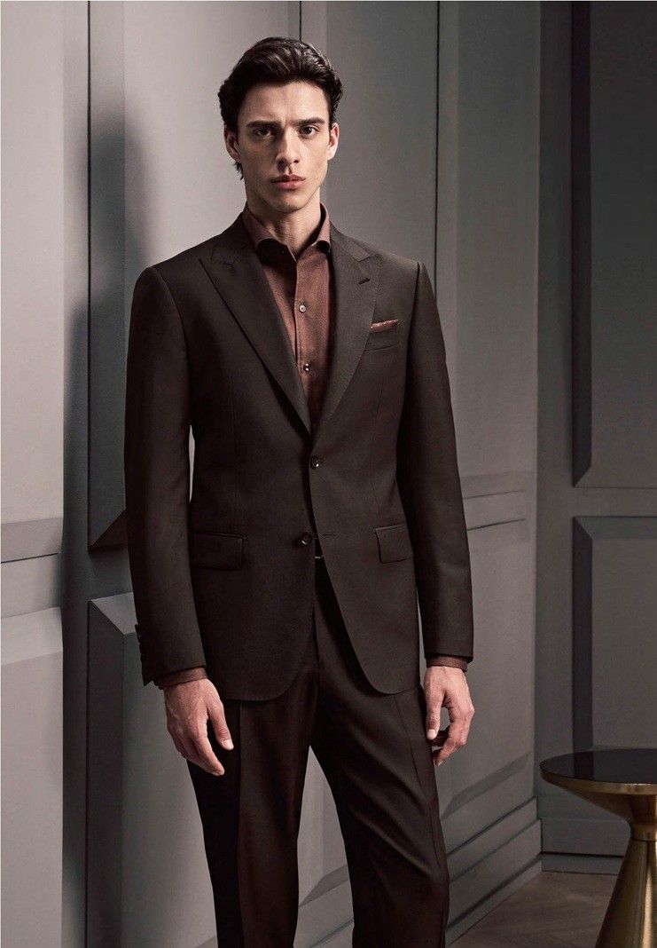 Dark Brown Wool Suit – Sophisticated Elegance