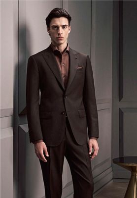 Dark Brown Wool Suit – Sophisticated Elegance
