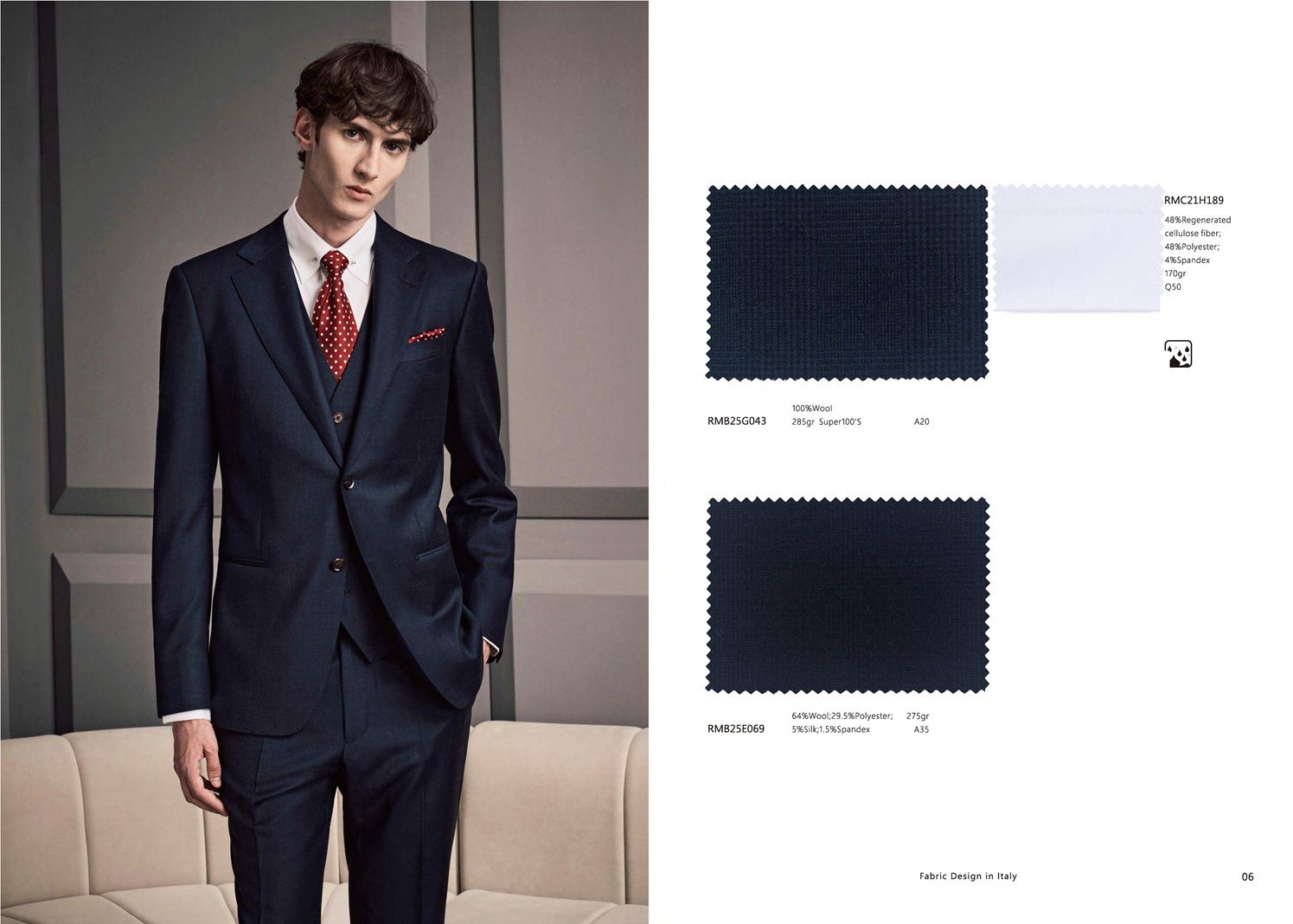 Three-Piece Navy Wool Suit – Refined Versatility