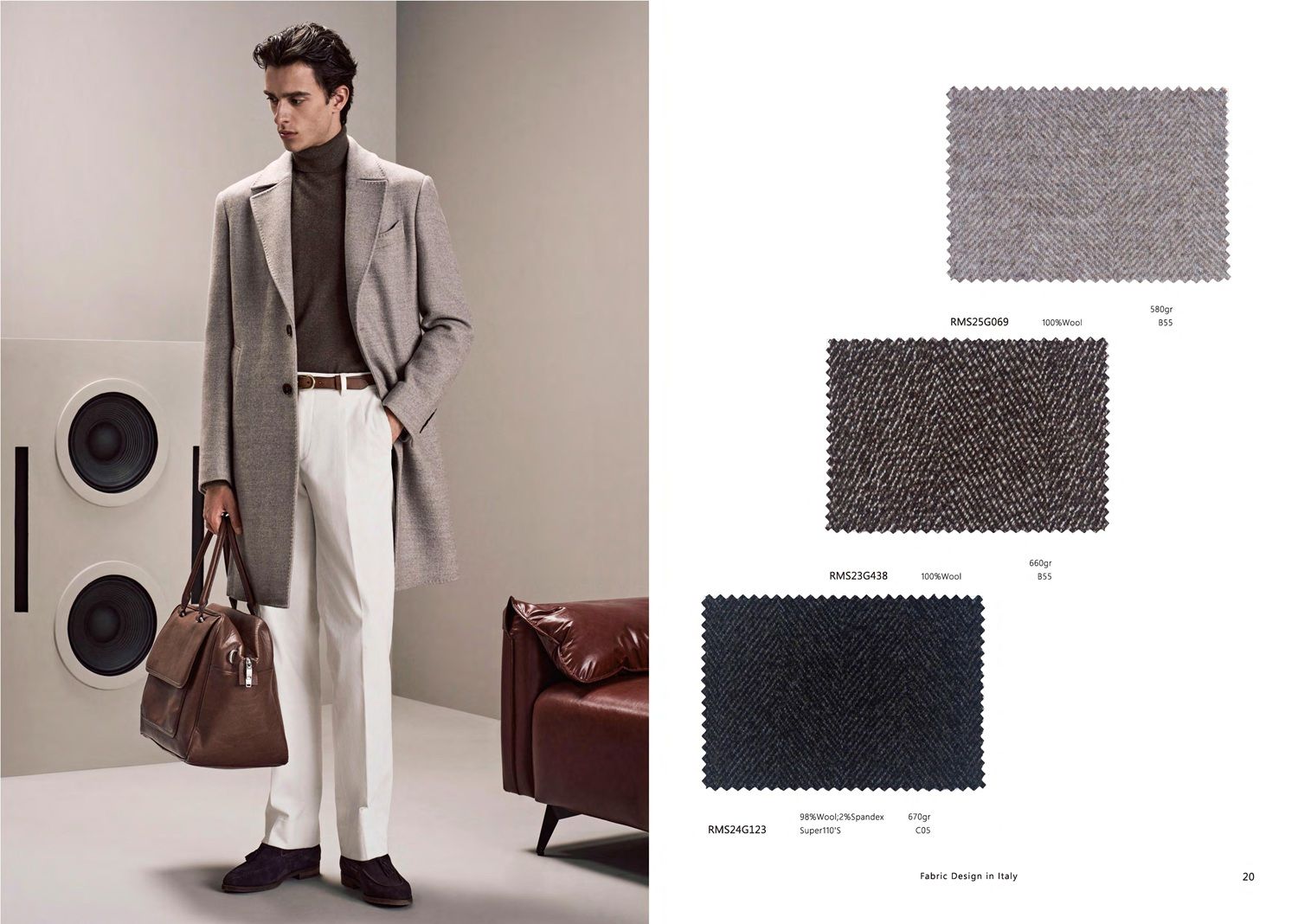 ​Single-Breasted Wool Overcoat – Refined Outerwear