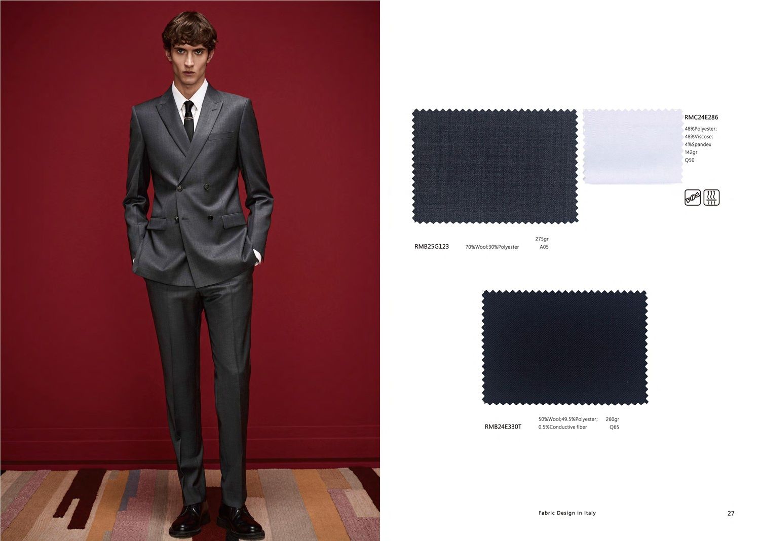 Grey Double-Breasted Suit – Timeless Business Elegance