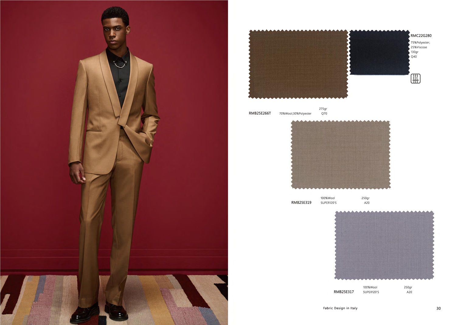 Caramel Brown Elegant Suit – Bold Sophistication