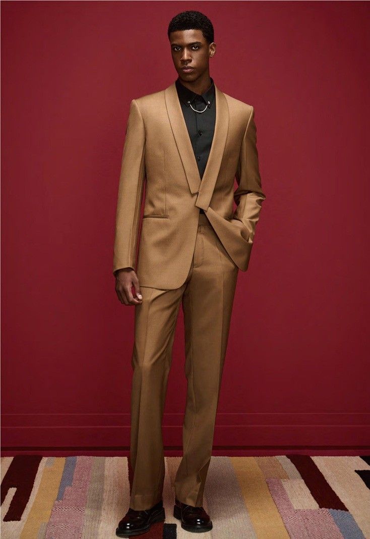 Caramel Brown Elegant Suit – Bold Sophistication