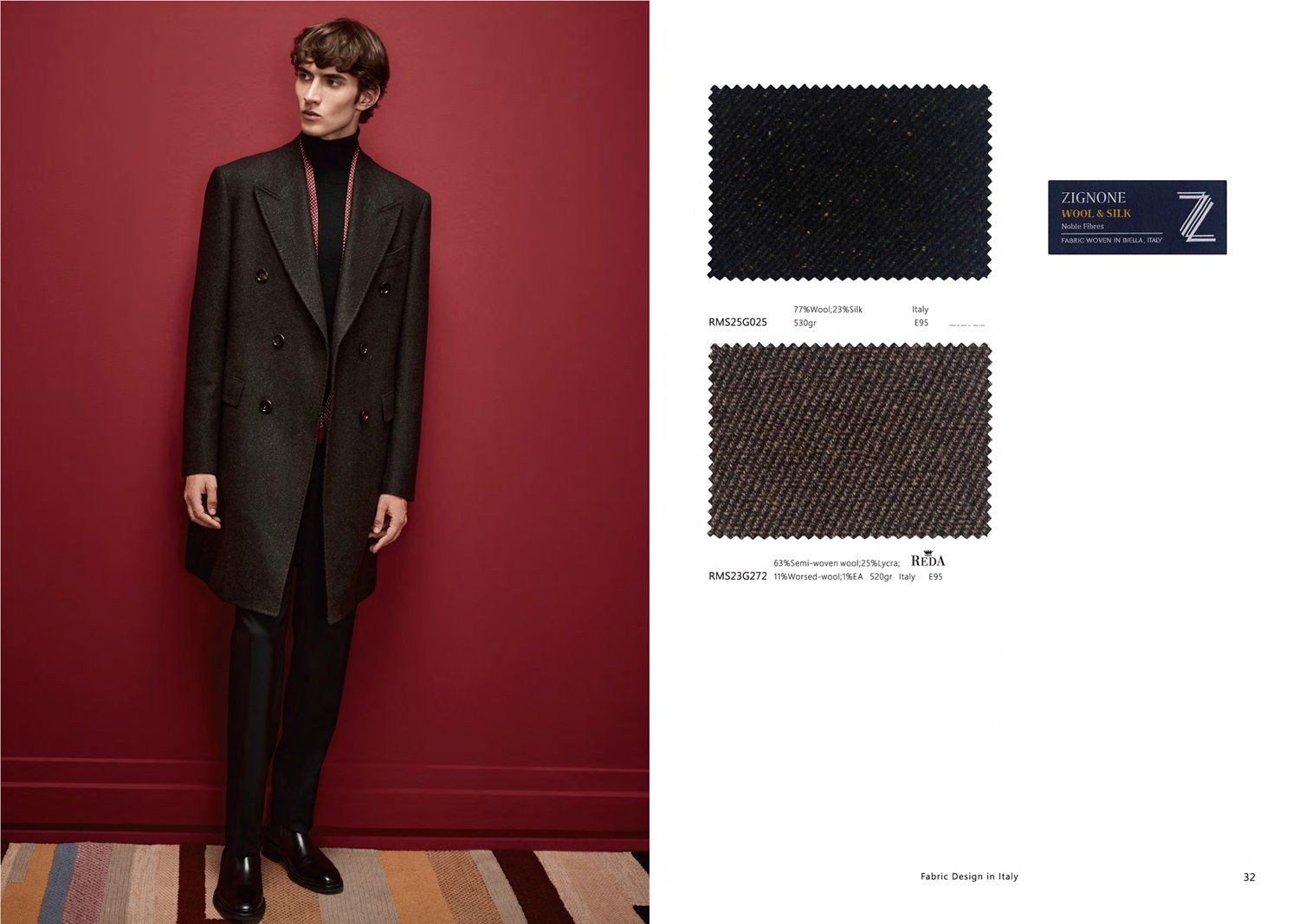 Wool &amp; Silk Double-Breasted Overcoat – Winter Prestige