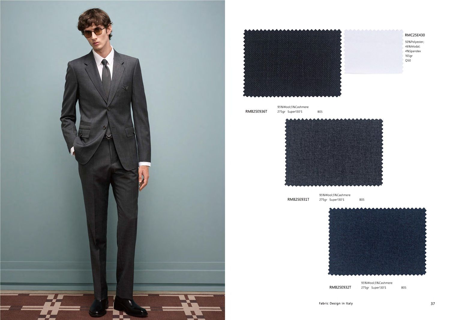 Classic Grey Wool &amp; Cashmere Suit