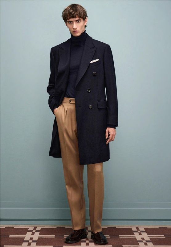Midnight Elegance Overcoat