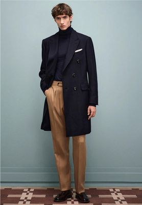Midnight Elegance Overcoat
