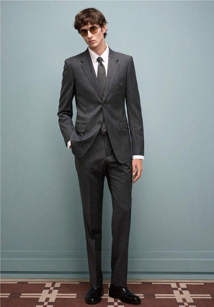 Classic Grey Wool &amp; Cashmere Suit