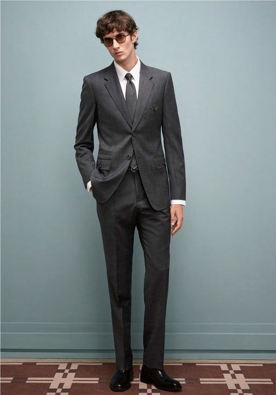 Classic Grey Wool &amp; Cashmere Suit
