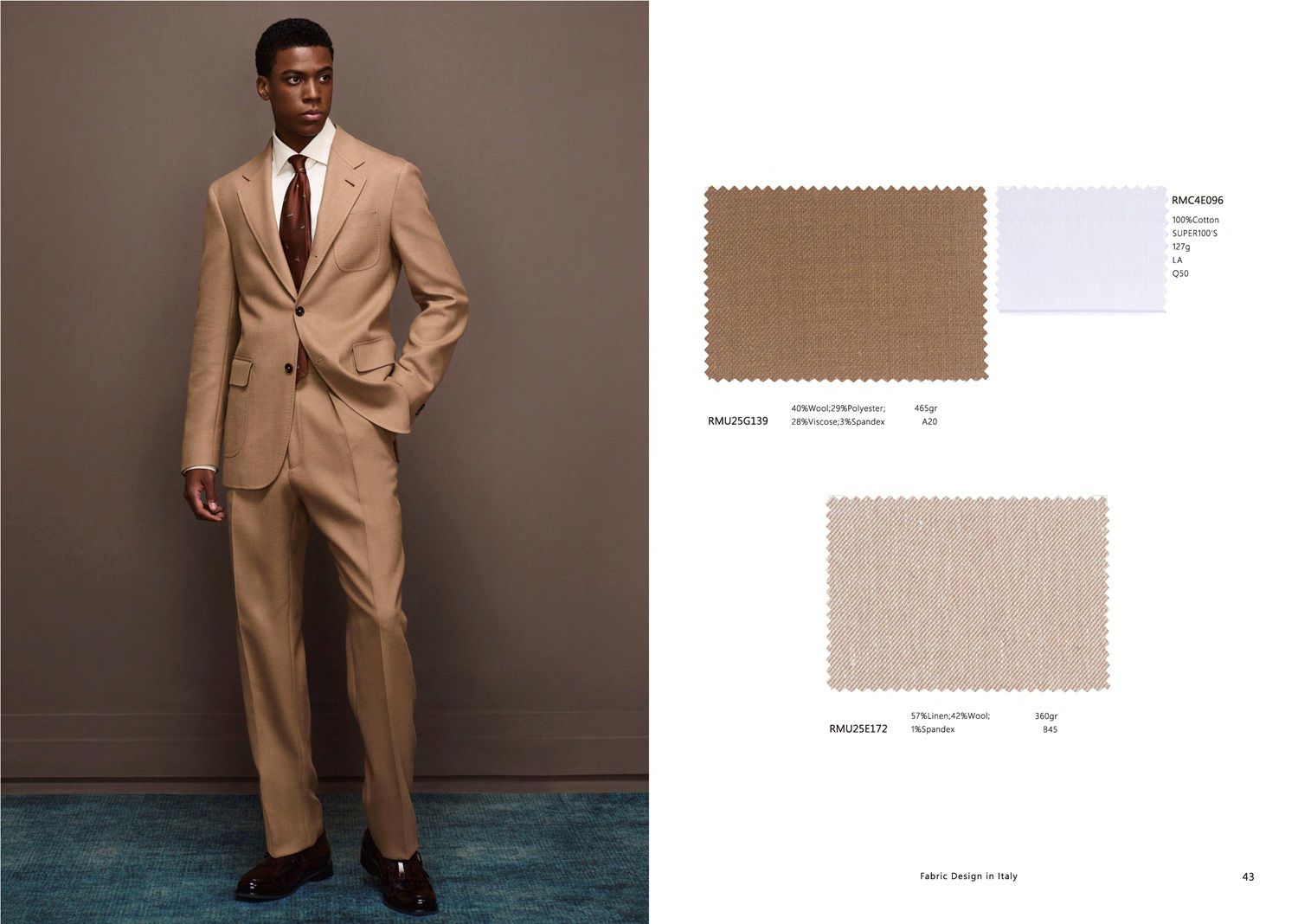 Sand Beige Business Suit