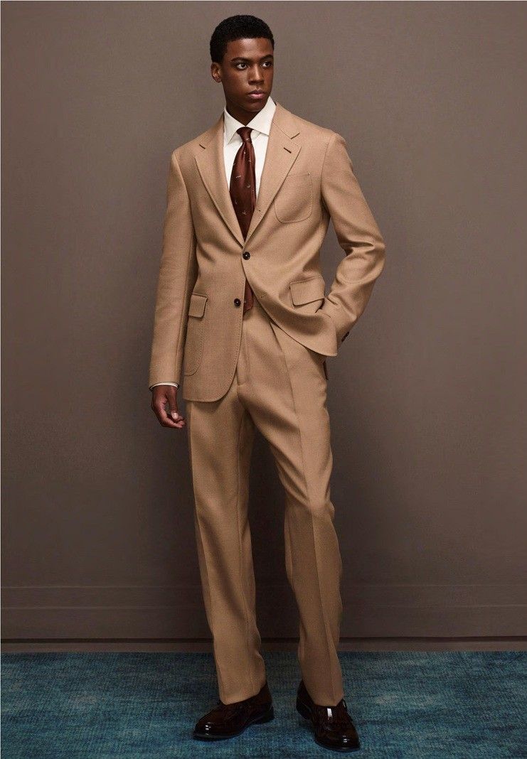 Sand Beige Business Suit