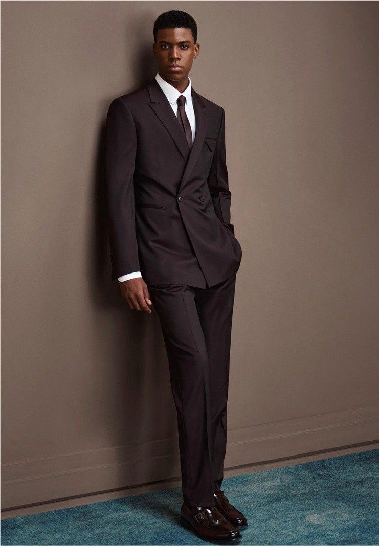 Dark Chocolate Wool Blend Suit