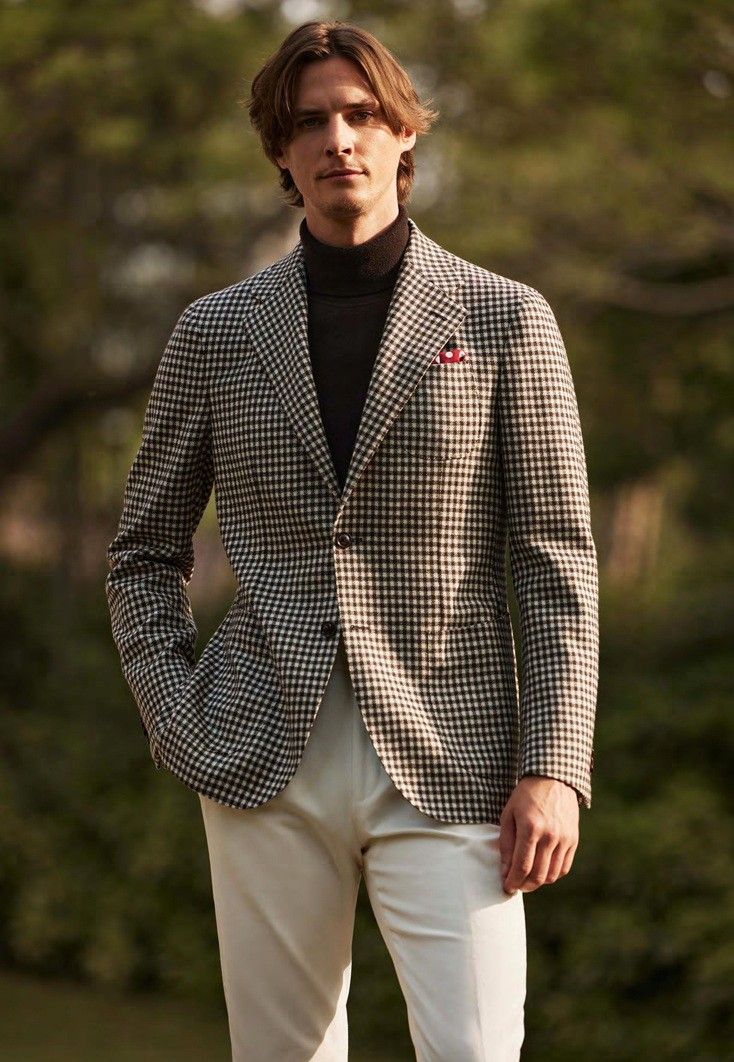 Wool Pied-de-Poule Jacket
