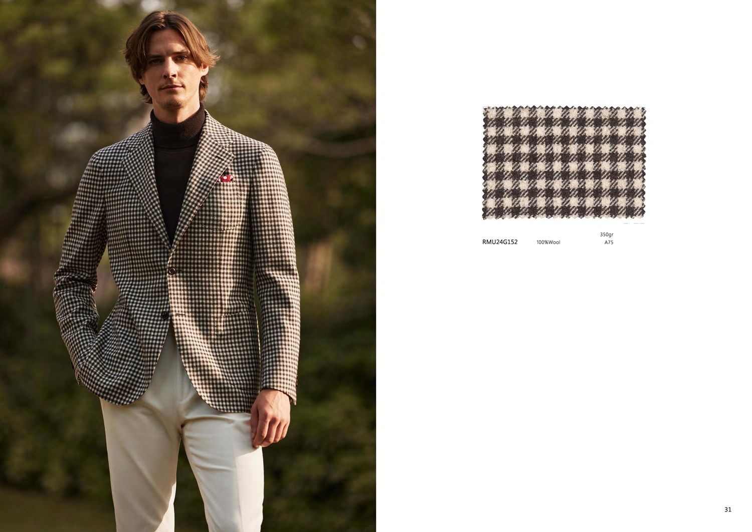 Wool Pied-de-Poule Jacket