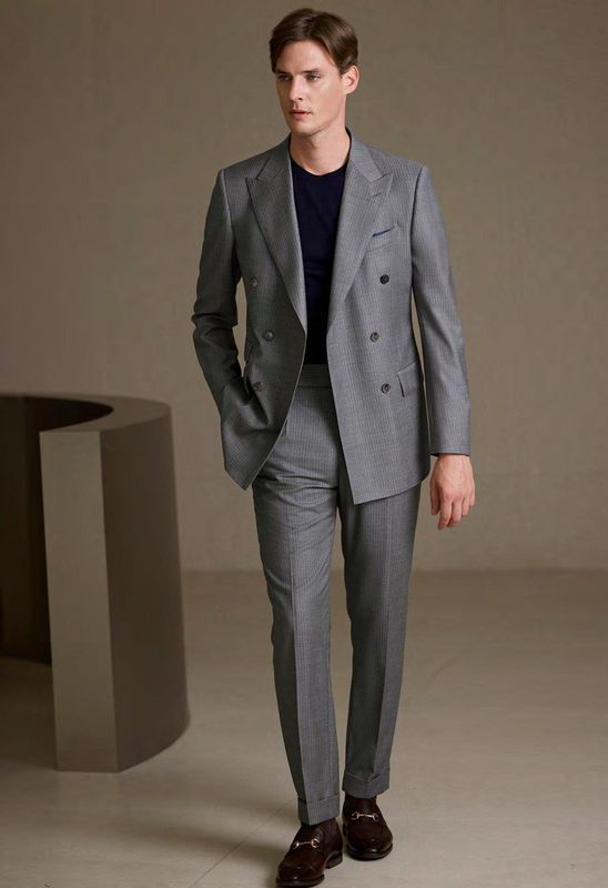Tailored Double-Breasted Suit – Effortless Sophistication, Modern Edge