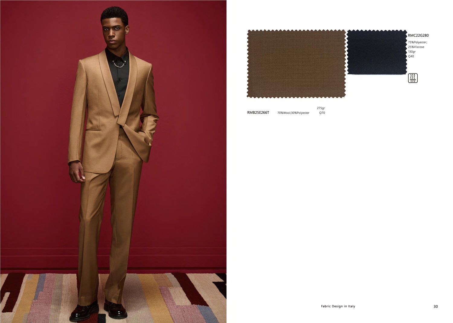 Caramel Brown Elegant Suit – Bold Sophistication