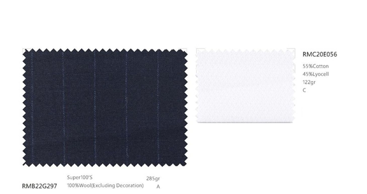 Navy Pinstripe Wedding Tuxedo – Classic Elegance with a Twist