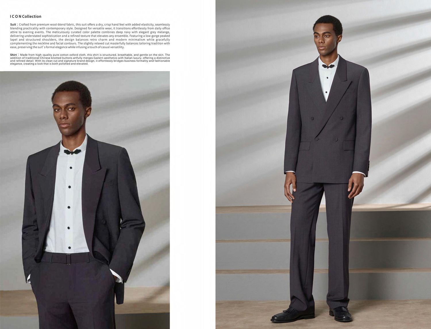 Double-Breasted Tuxedo – Charcoal Grey
