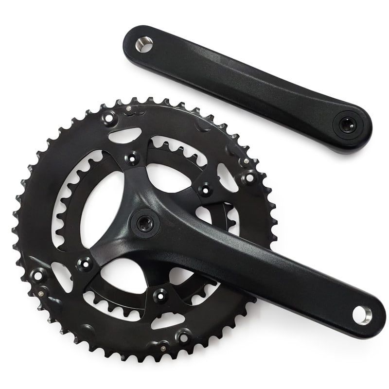 Prowheel 421C-N - Pédalier 8 vitesses 46/30 Axe carré