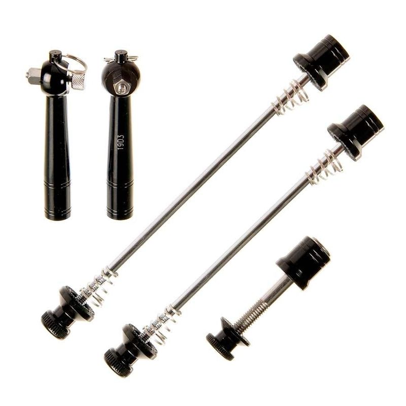 EVO - 3 pieces Anti-theft quick release skewer Set - Black