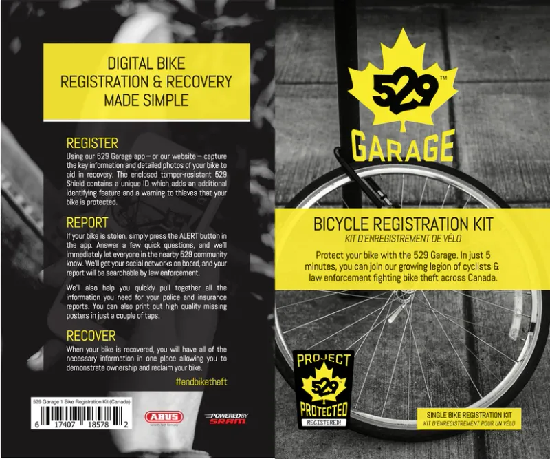 Garage 529 Kit d'enregistrement pour 4 vélos