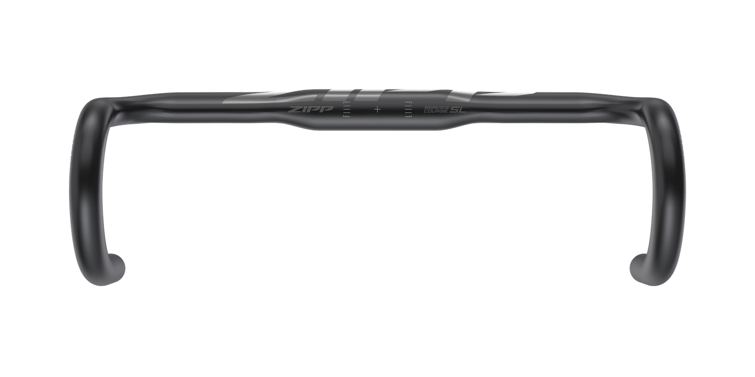 Zipp, Service Course 80 Ergo, Guidon de route, Diamètre: 31.8mm, 400mm, Hauteur: 128mm, Portée: 80mm, Noir