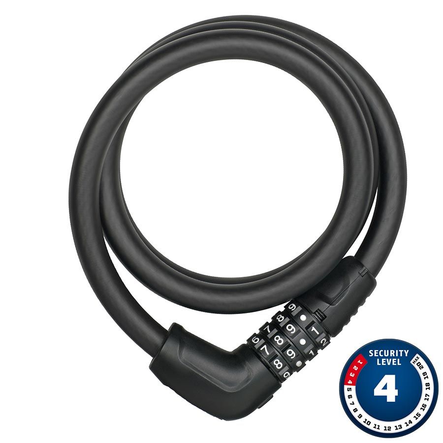 Abus Tresor 6412C - Cadenas à câble 85cm - Combinaison