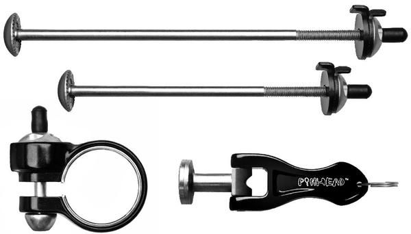 Pinhead 3 Pack Lock Set - QR Wheel Skewer locks and Seatpost lock