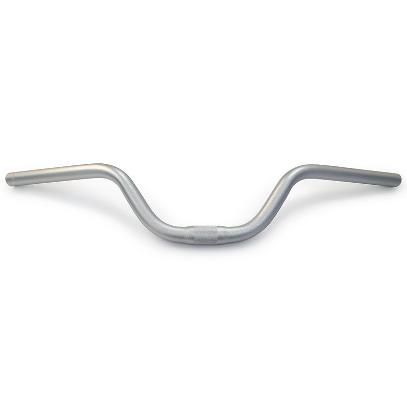 Zoom MTB-158 - Guidon de ville surelevé 123mm en Alliage, Color: Argent