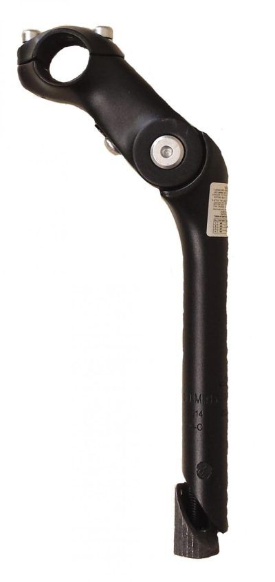 Potence ajustable 25.4mm (22.2mm x 180mm) Extension : 110mm, Noir, Alliage