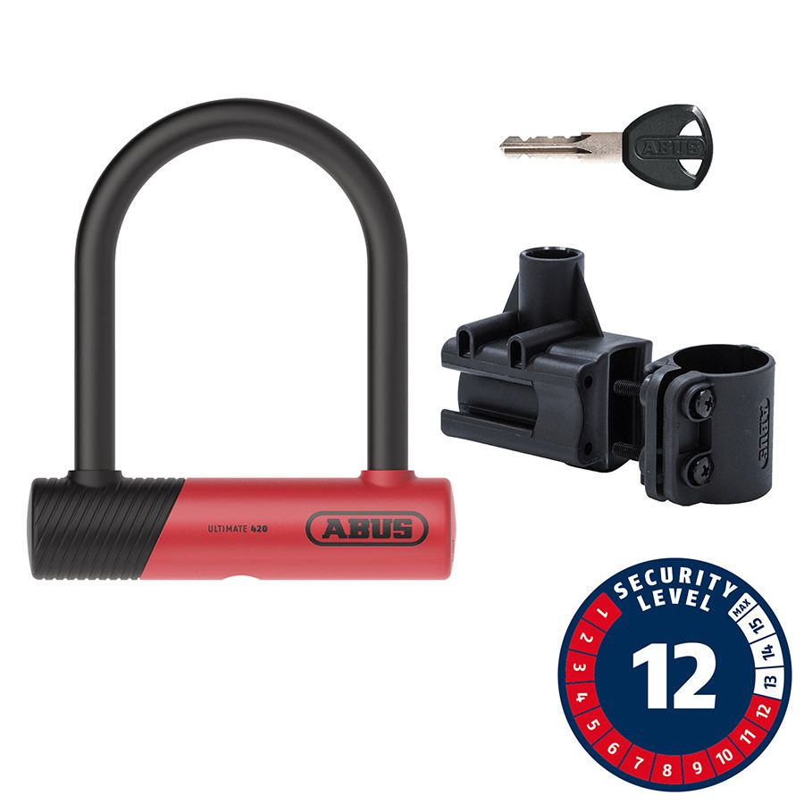 Abus Ultimate 420K, Size: Mini 3.1'' x 5.5"