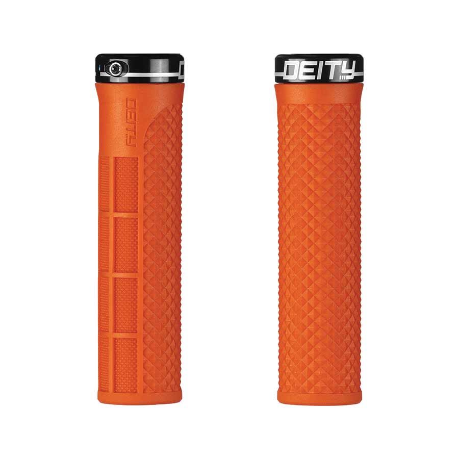 Deity LockJaw - Poignées 132mm Orange