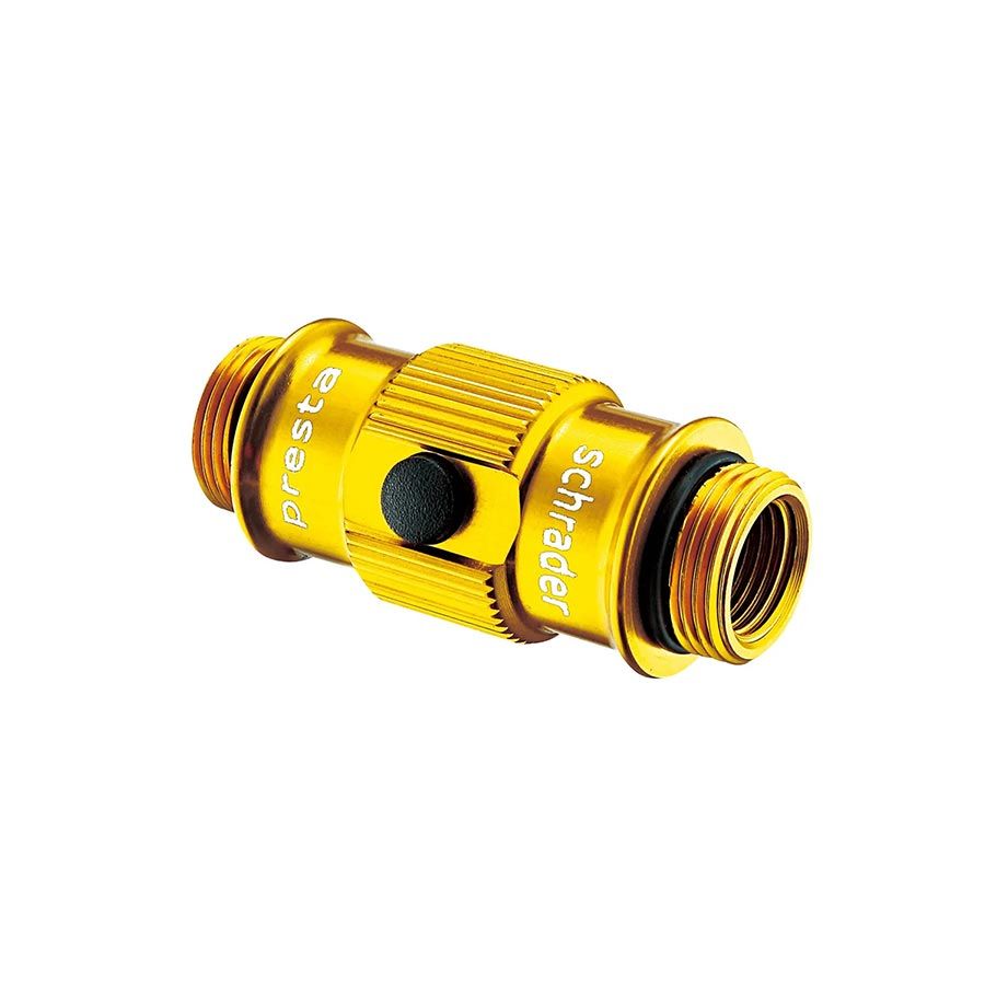Lezyne ABS-1 Pro HV - Flip Thread Chuck Floor Pumps Head Yellow