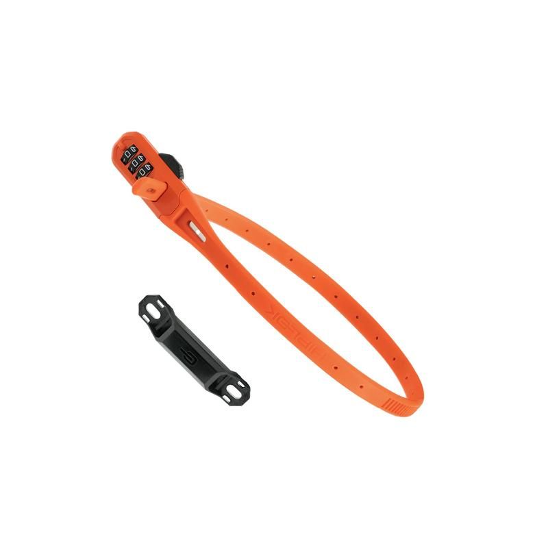 Hiplok Z Lok Combo V2 w/Mounting Bracket , Color: Orange