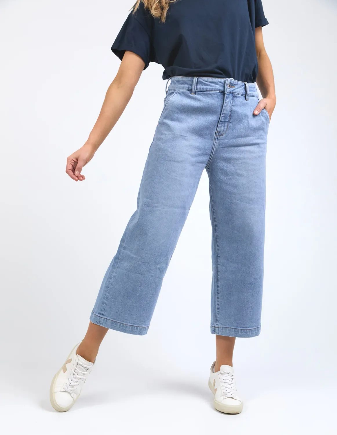 ELM Sydney Cropped Wide Leg Jean