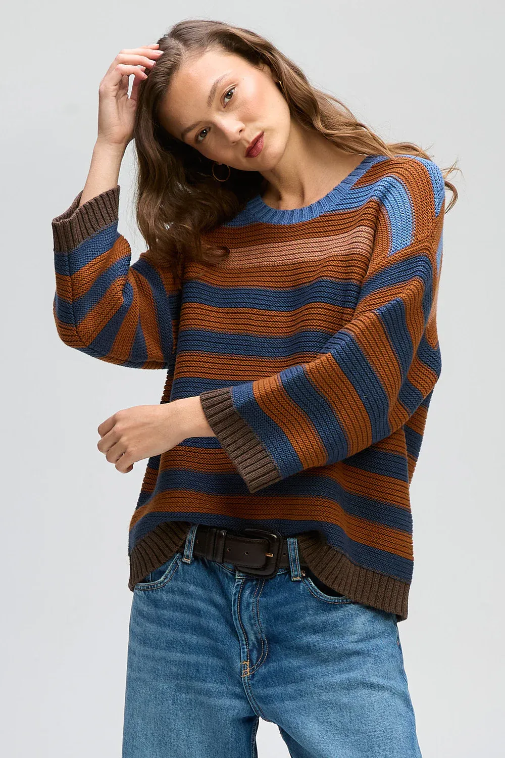 ZACKET &amp; PLOVER Chunky Stripe Crewe