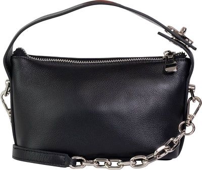 HINAKO Kimberly Leather Bag, Fabric: Leather, colour: Black