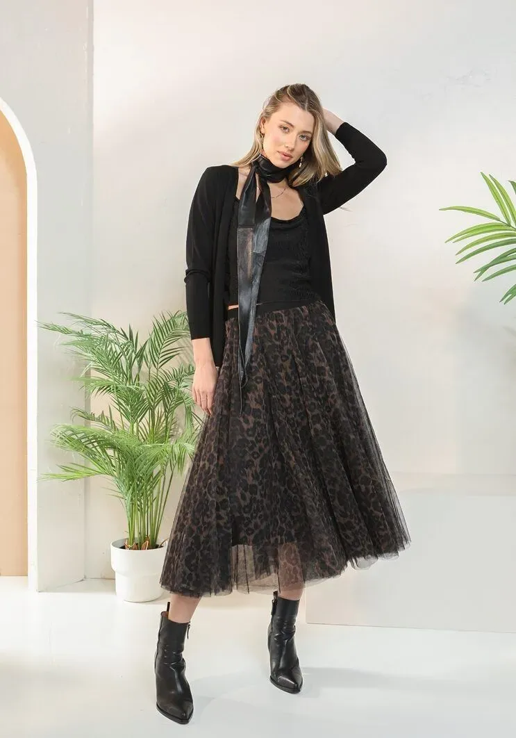 GIRL ABOUT TOWN Tulle skirt