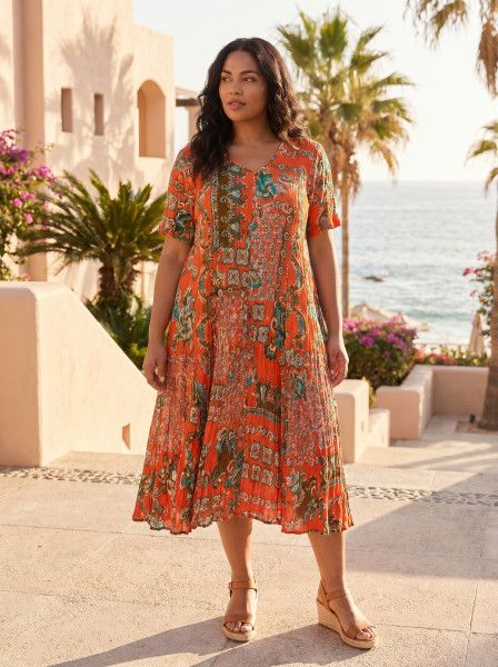 ORIENTIQUE Sibili Godet Dress