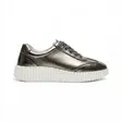 BRAGI Valencia Gunmetal Metallic Sneaker