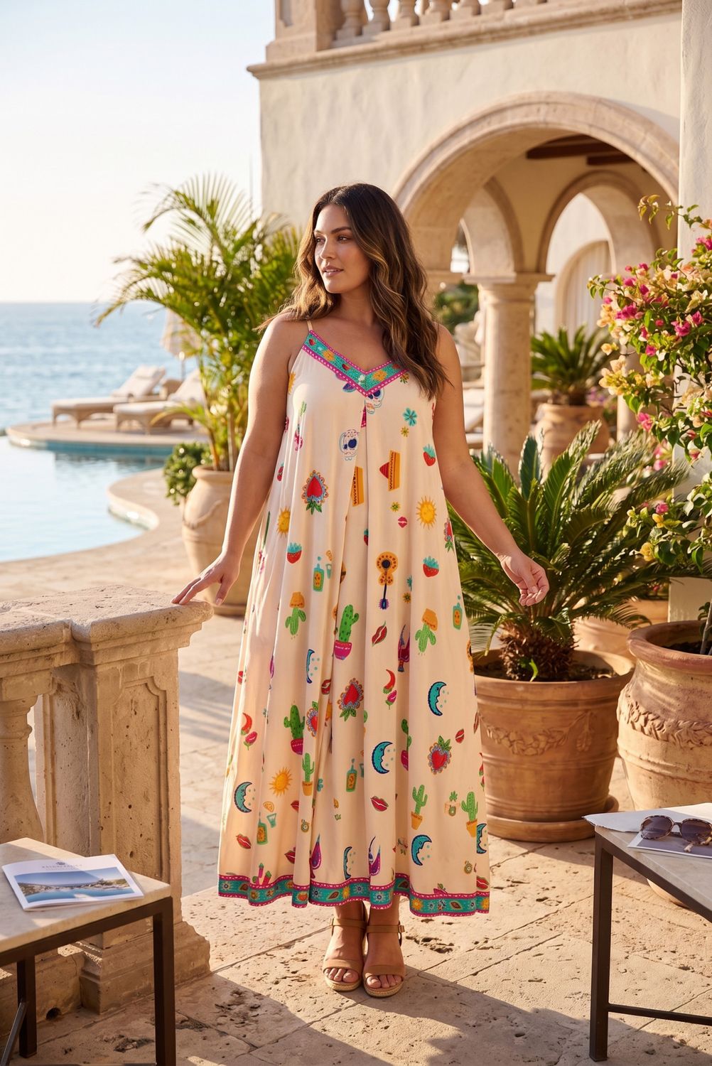 ORIENTIQUE Citadel Dress Strappy Long