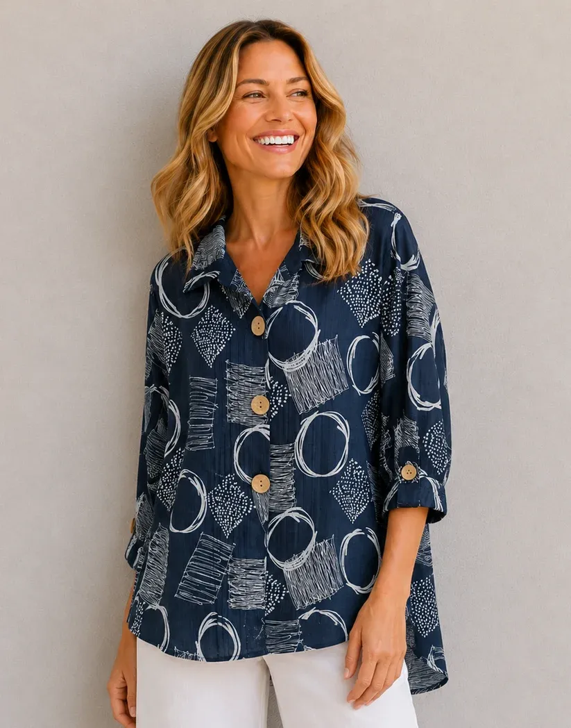 REMONA Maria Wire Collar Shirt