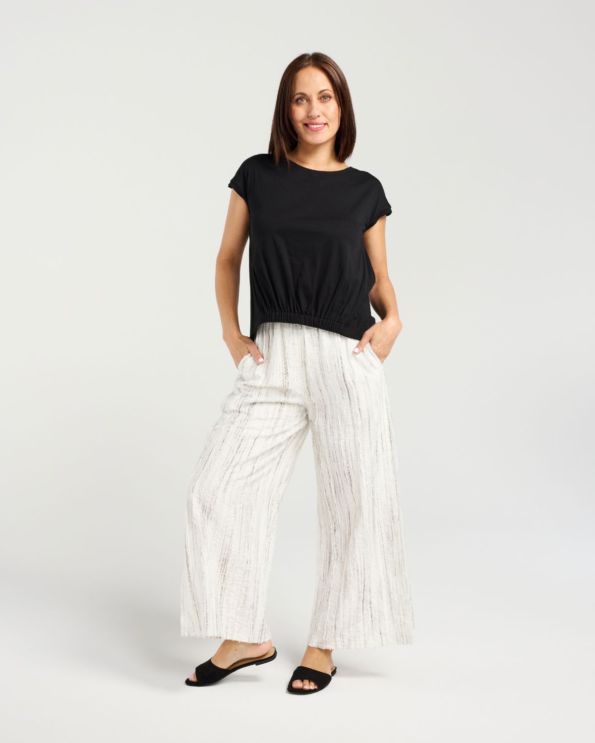 SEDUCE Thea Top, Fabric: Cotton Blend, Size: 8, colour: Black