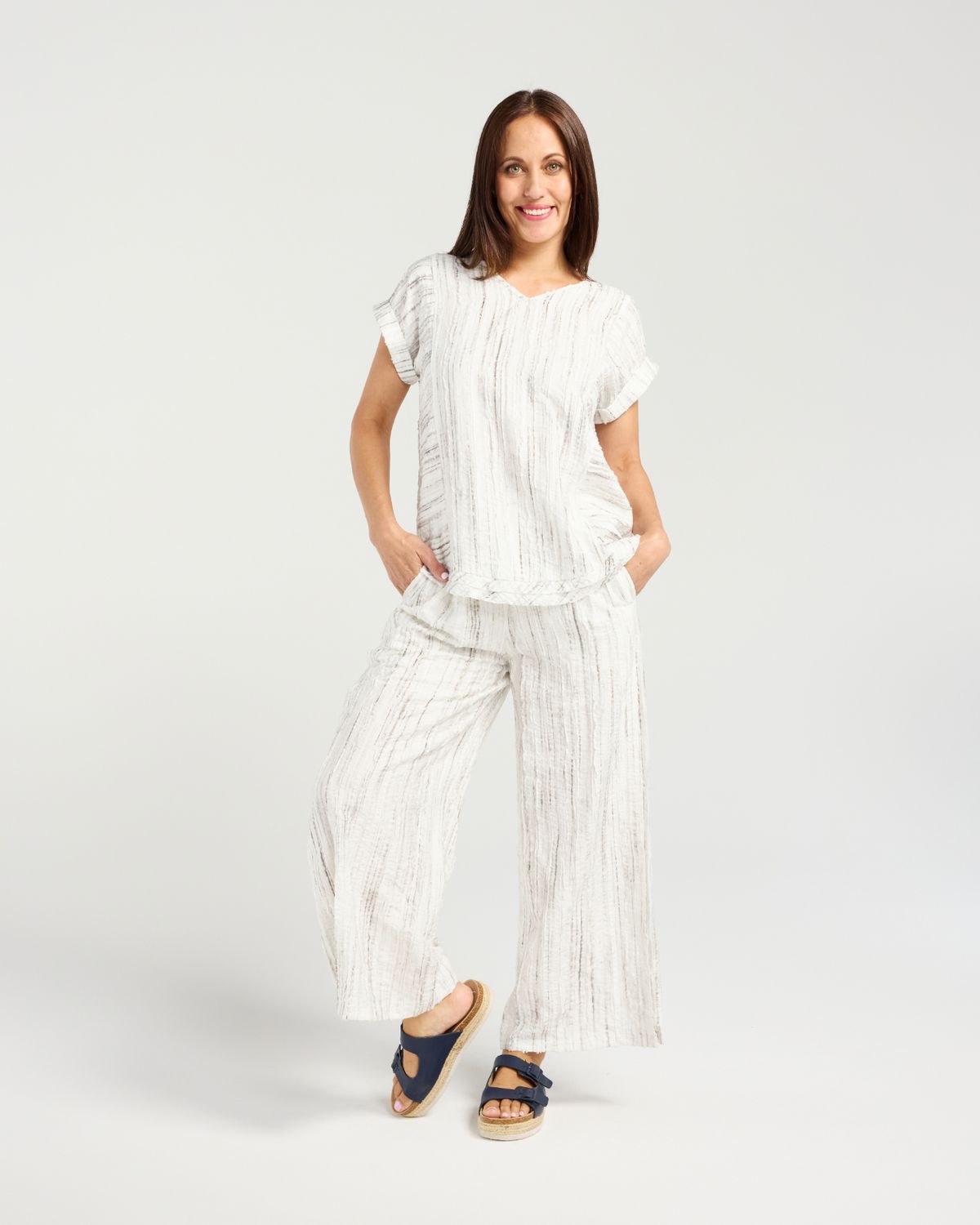 SEDUCE Hannah Top, Fabric: Rayon Blend, Size: 8, colour: White