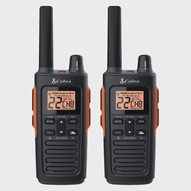 Cobra RX680 38-Mile-Range Waterproof 2-Way Radios, 2 Pack