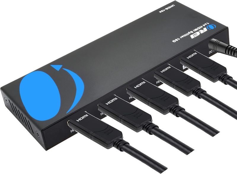 4 Port 4K 60Hz HDMI Splitter