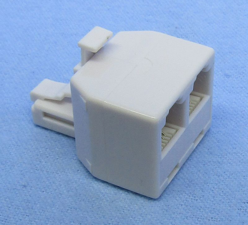 1 Male to 2 Female Modular Phone Adapter