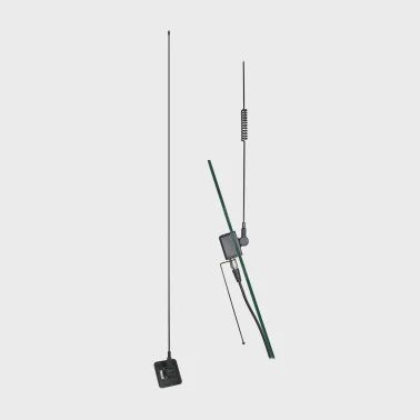 Tram 50-Watt Pretuned Dual-Band 144 MHz to 148 MHz VHF/440 MHz to 450 MHz UHF Amateur Radio Antenna Kit with Glass Mount and Cable
