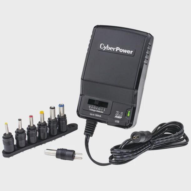 CyberPower 2.1A Universal AC Power Adapter with USB Input